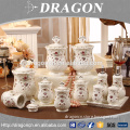 New luxury classic castle home decorative ceramic canister sets com